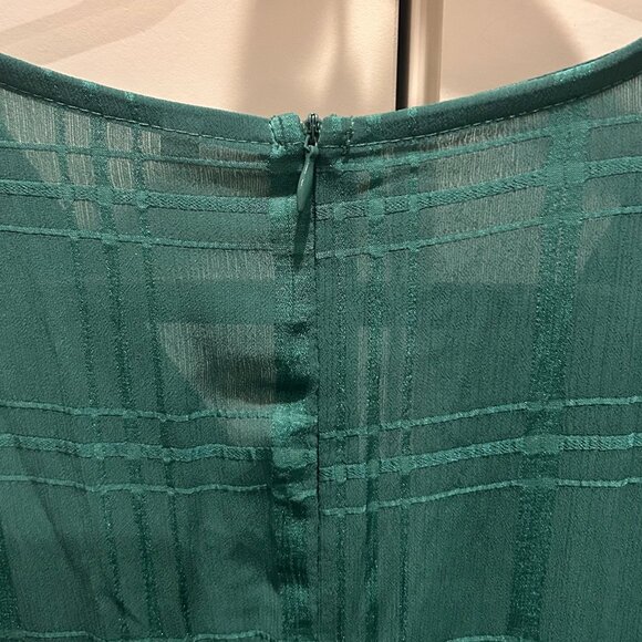 Dark Green Plaid Romper - Picture 9 of 11